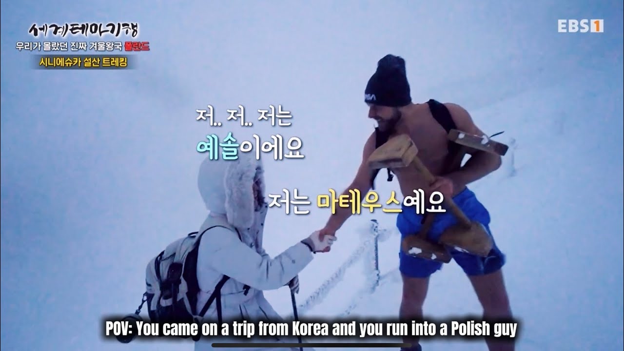 Точка зрения: Вы приехали в путешествие из Кореи и случайно встречаете поляка.
