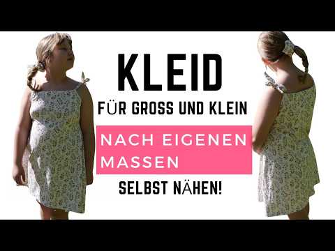 Sew a Simple Dress Using Your Own Measurements for Adults and Kids