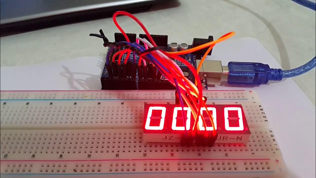 Arduino 4 Digit 7 Segment Countdown - YouTube