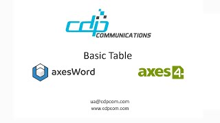 axesWord Basic Table