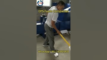 EPS Foam Compactor: From Bulky Waste to Compact Blocks