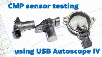 USB Autoscope CMP Camshaft Position Sensor testing