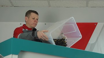colour sorting of black raisin on SmartSort optical sorter