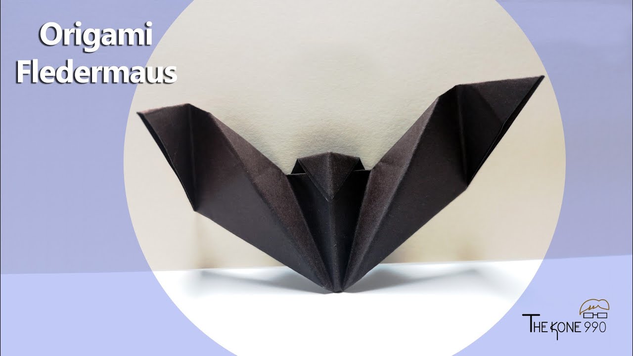 Origami falten leicht gemacht Faltanleitung Fledermaus🦇 YouTube