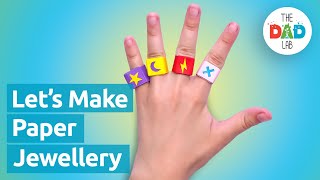 how to make paper rings craft