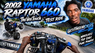 2002 Yamaha Raptor 660 Atv TheVeeTouch Test Ride Getitingearcycles