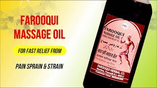 Farooqui Massage Oil | An Ayurvedic Pain Relief | Ayurvedic Massage Oil For Pain Relief