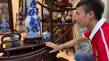 Kệ Bày Đồ Sứ - Bàn Ghế Gỗ Gụ Lối Xưa - Bộ Ghế Đoản Tàu - Trường Kỷ Gỗ - Nội Thất Nhà Gỗ Đẹp Cổ Xưa