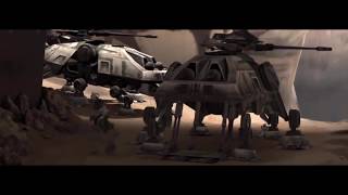 AT-TE walkers disembark troops & recon-walkers into a battle zone on Ryloth screenshot 4