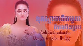 Aok Sokunkanha | ទុកស្នាមថើមមួយក៏បងមិនព្រម [ MUSIC LYRICS ]