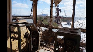 ☢ Забрался в портовый кран около города Припять и Чернобыльской АЭС