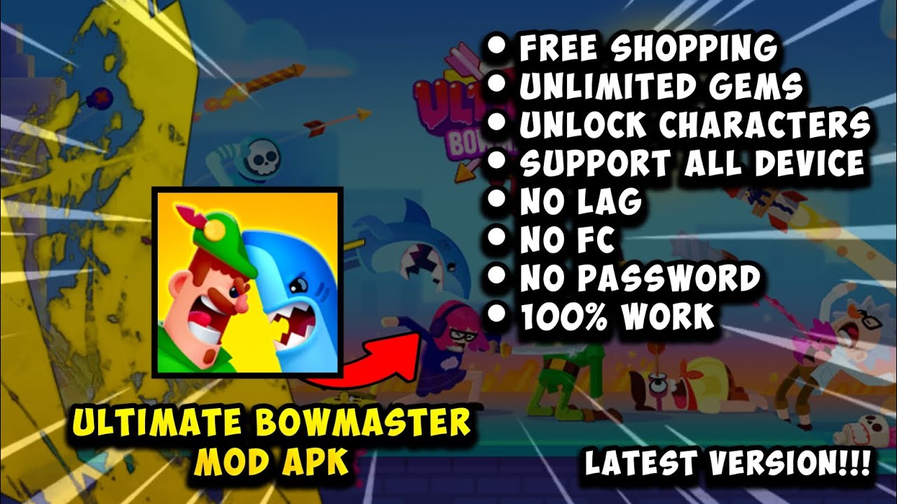 ULTIMATE BOWMASTER MOD APK [ NO PW ] LATEST VERSION!!!