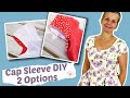 How to sew a Cap Sleeve / Insert a Sleeve