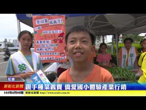 新彰化新聞0608 親手種菜義賣 僑愛國小體驗產業行銷