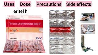eritel h tablet uses in hindi | telmisartan 40mg and hydrochlorothiazide 12.5mg tablet ip