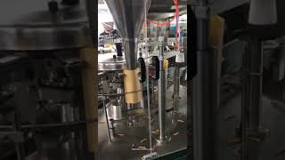 Paper premade bag pouch rotary filling sealing machine