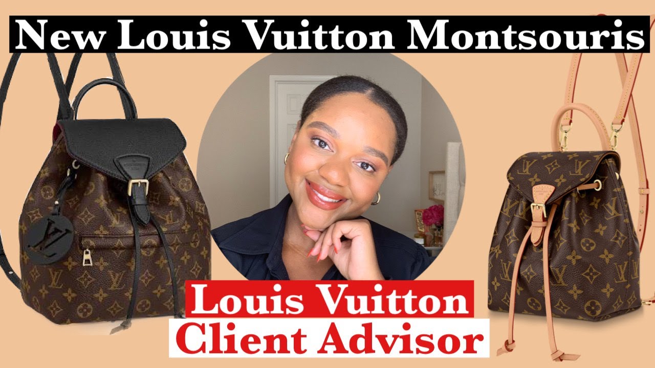 Louis Vuitton Montsouris BB Monogram Black Leather Backpack