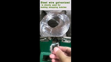 The machine for making wire buckle 19 x 4 mm of cord woven strapping （zjaska@gmail.com）