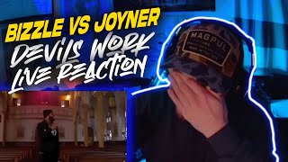 Joyner Lucas vs Bizzle. This one's insane!  Joyner Lucas & Bizzle - Devil's Work (Live Reaction)