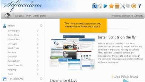 How to install Dotclear from Softaculous