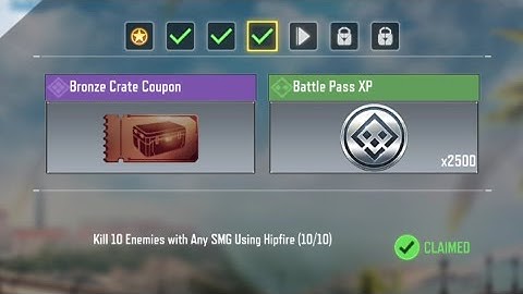 Call of Duty Mobile Kill 10 Enemies with Any SMG using Hipfire Task Complete