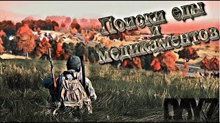 DayZ | Потеряшка на карте | Поиски еды и медикаментов | День #1