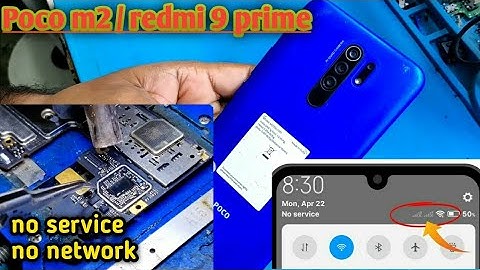 Poco m2 / redmi 9 prime network problem/ no service/no network kase thik kare
