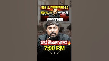 TERA AAKHIRI MOKA🔥NDA-1-2026 THE COACH #nda2026 #nda2 #nda22025 #upscndaresult #nda2026