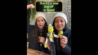 HE'S GETTING READY TO SERVE WARRANTS!! #sheriff #sisters #Brooklyn #happyhour #smile #youready