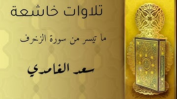 تلاوة خاشعة من سورة الزخرف الآية 63 89 سعد الغامدي