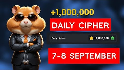 8 September Hamster Kombat Daily Cipher Code | Daily Cipher Code Today