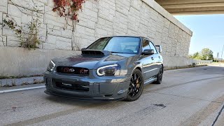 Grigio Telesto 2004 Subaru Impreza WRX STI