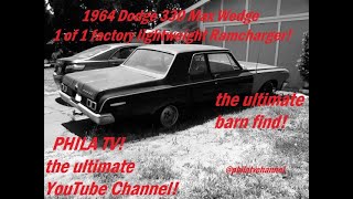 FOUND! A FACTORY LIGHTWEIGHT NOSTALGIC SUPERSTOCK  1964 DODGE MAX WEDGE  BARN FIND  ON PHILA TV