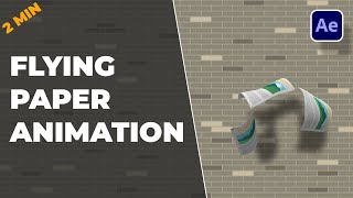 Flying Paper Animation | After Effects Tutorial