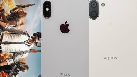 Iphone X vs Sharp Aquos r3 PUBG Mobile Comparison