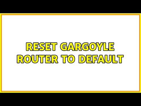 Reset gargoyle router to default (4 Solutions!!)