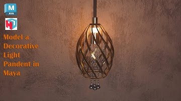 Autodesk Maya | How to Model a Decorative Light Pendant in Maya.