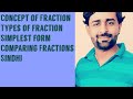 Fraction concept|Types of fraction| Comapring|Simplest form| Sindhi | IBA STS PST JEST | Saify Maths