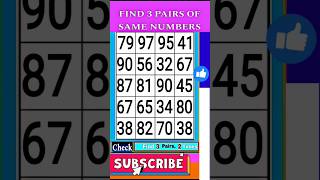 How to Sharpen Your Mind: Match the Numbers Before Time’s Up! #braintraining