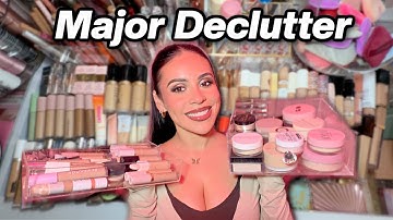 Letting Go of SO MUCH Makeup…😩🗑️ Extreme Makeup Clean-Out ✨