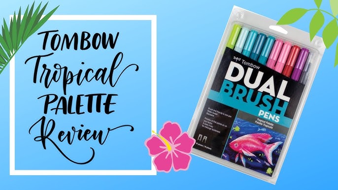 Tombow ABT Dual Brush Pen - 6 Color Set - Botanical