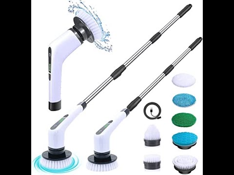 Electric Spin Scrubber, FARI Shower Cleaning Brush with 8