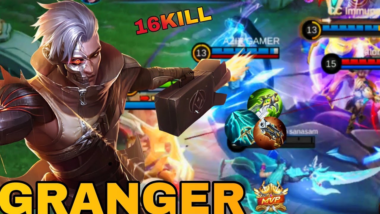 16kill!! Killing machine granger MVP 11.0!! New skin! Build granger ...