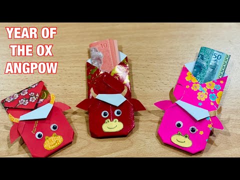 賀年摺紙| DIY Chinese New Year Red Packet Decor | Easy Angpow Envelope Origami
