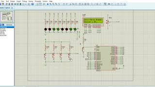 Latihan3 pertemuan 5 Simulasi menggunakan Button, LED & LCD menggunakan Proteus & Atmel Studio