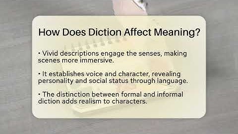 How Does Diction Affect Meaning? - The Prose Path