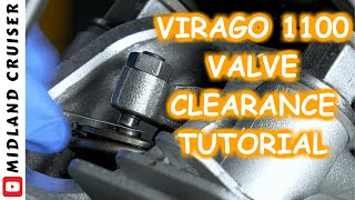 HOW TO ADJUST VALVE CLEARANCE | 4K | YAMAHA VIRAGO 1100 | Working on the cylinder head EP05