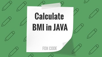 How to Calculate The BMI (Body Mass Index) in JAVA programming