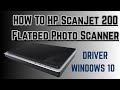 Initial setup of HP scan 200 basics guide of driver install and how to connect scanning device