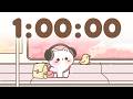 60 Minute Timer 🐱 1 Hr Study Timer for Classroom Focus